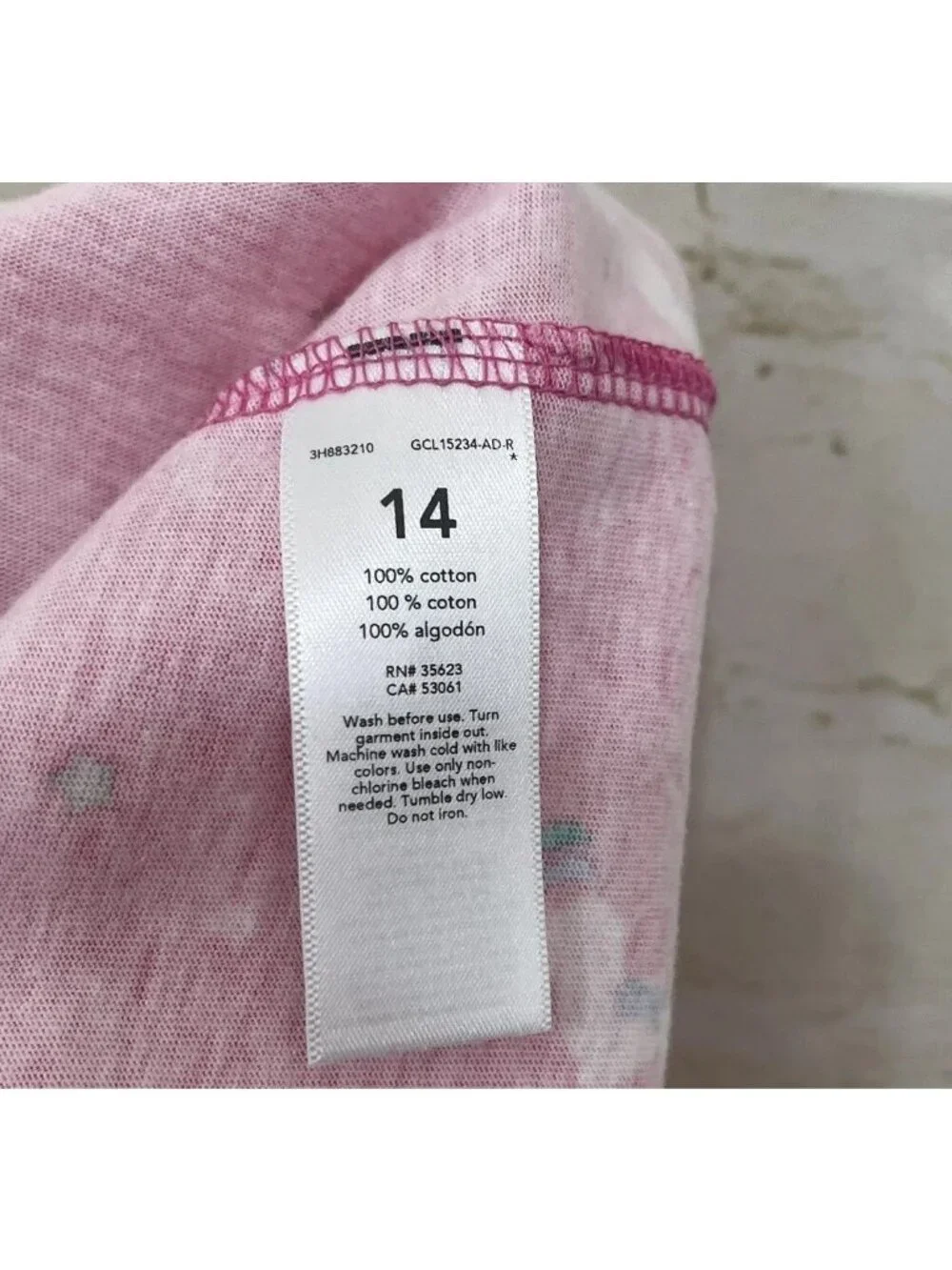 Carter’s Girls Pink Unicorn Print Star Glitter Long Sleeve Dress